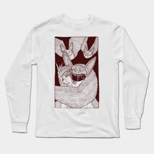 Pipisanguisuge, Vampiric Cave Bat Humanoid Long Sleeve T-Shirt